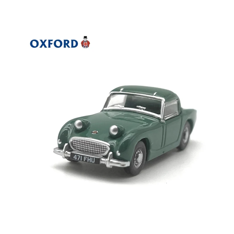 OXFORD Diecast 1:76 Scale Austin Green Alloy Retro Sports Car Model Finished Product Simulation Toy Static Model Ornament