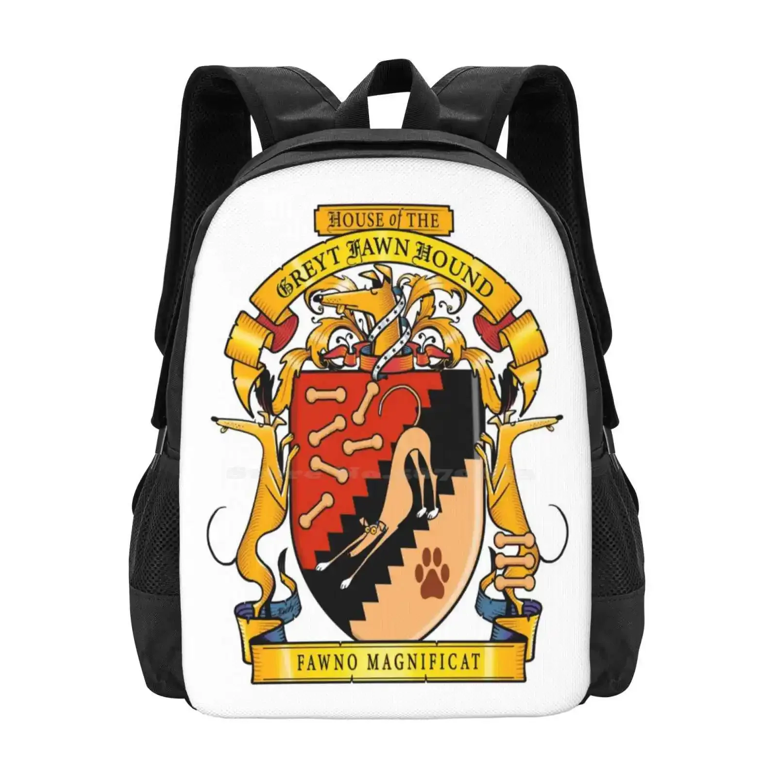 

Greyhound Heraldry: Greyt Fawn Hound Hot Sale Schoolbag Backpack Fashion Bags Richard Skipworth Richskipworth Greyhound Whippet