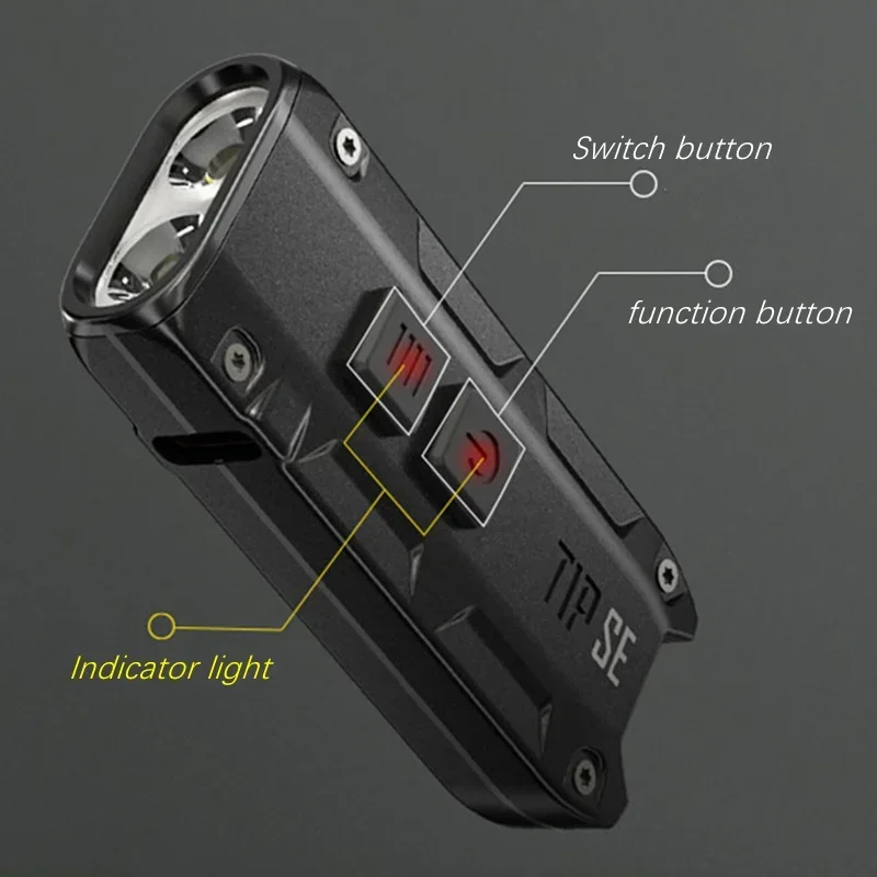 Original NITECORE TIP SE Keychain Light Dual-Core USB Rechargeable 700LM 4 Lighting Modes Utilizes 2*P8 LEDs Flashlight