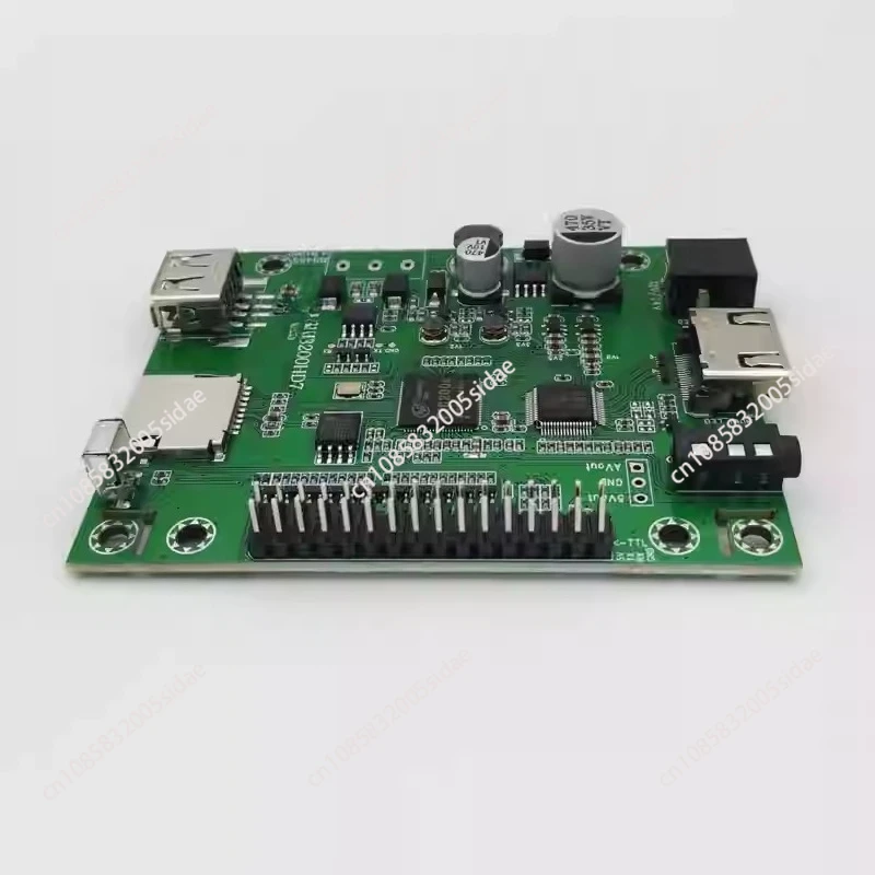 للوحة تشغيل الفيديو للتحكم التسلسلي بشريحة واحدة، ضياع 1080P HD فك إعلان صالة عرض HDMI MP5 FJD-8200HD7 #3