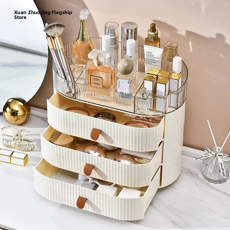 

Large Capacity Drawer Type Cosmetic Storage Box Makeup Desk Skin Care Lipstick Organizer Multi-layer Storage Solution
