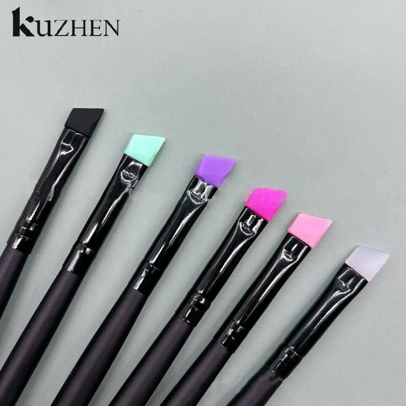 Cepillo de silicona para permanente de pestañas, herramienta de elevación de pestañas, varilla permanente, aplicador de pestañas, herramientas y accesorios de maquillaje