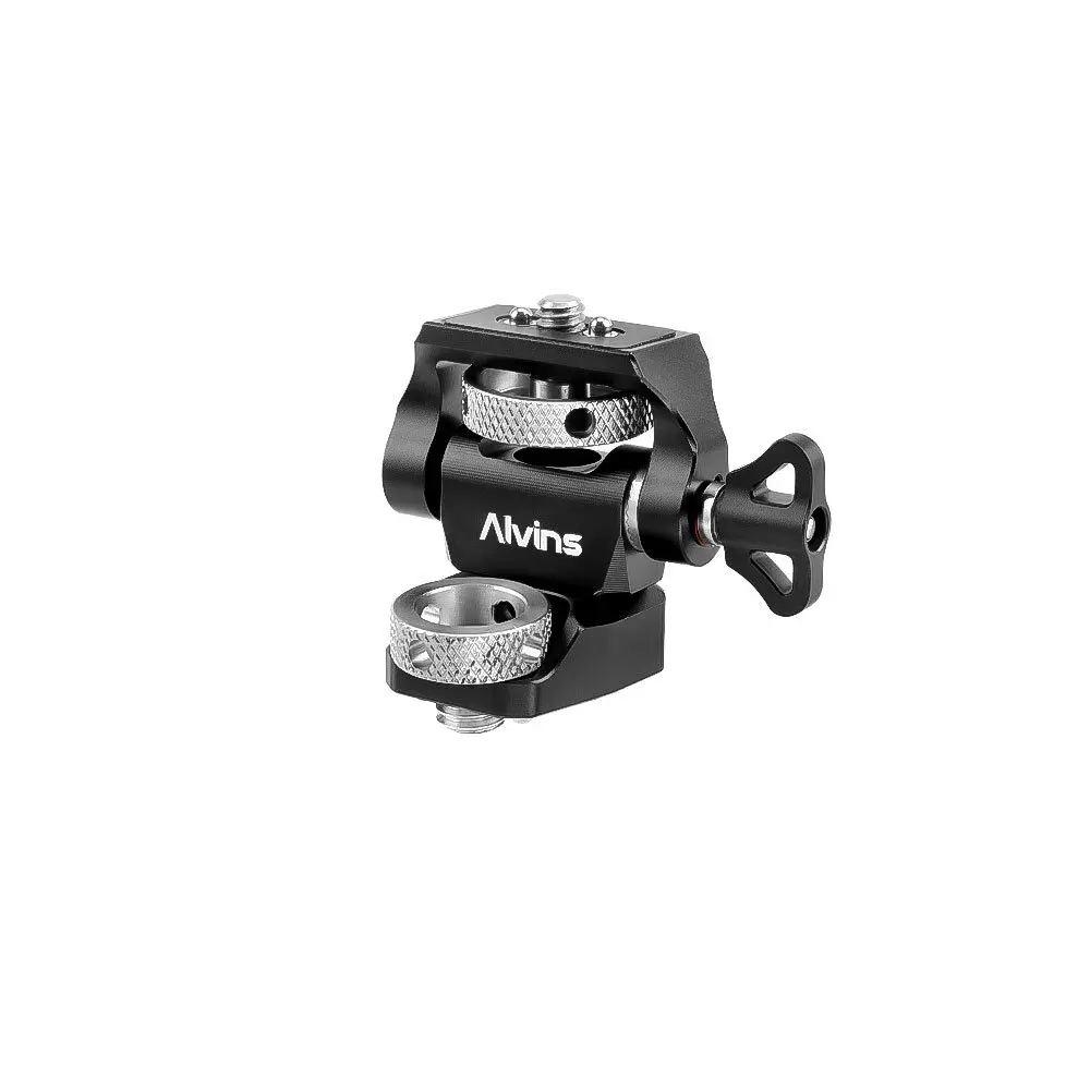 Alvin's Creativity Field Monitor Mount Holder Swivel Camera Monitor Mount Adjustable for ARRI, 180° Tilt Monitor Holder Anti-Twi