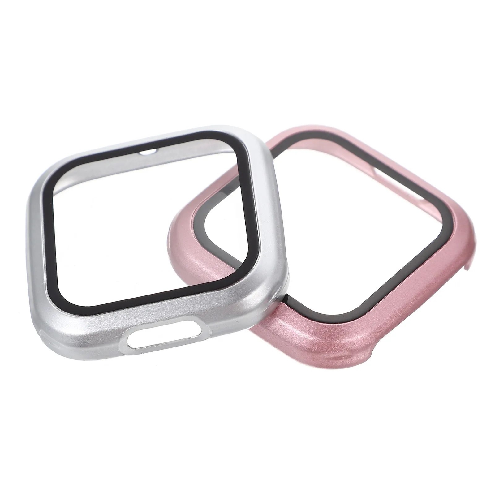 

2 шт. защитных чехлов для смарт-часов из твердого поликарбоната с полным покрытием краев, устойчивых к царапинам