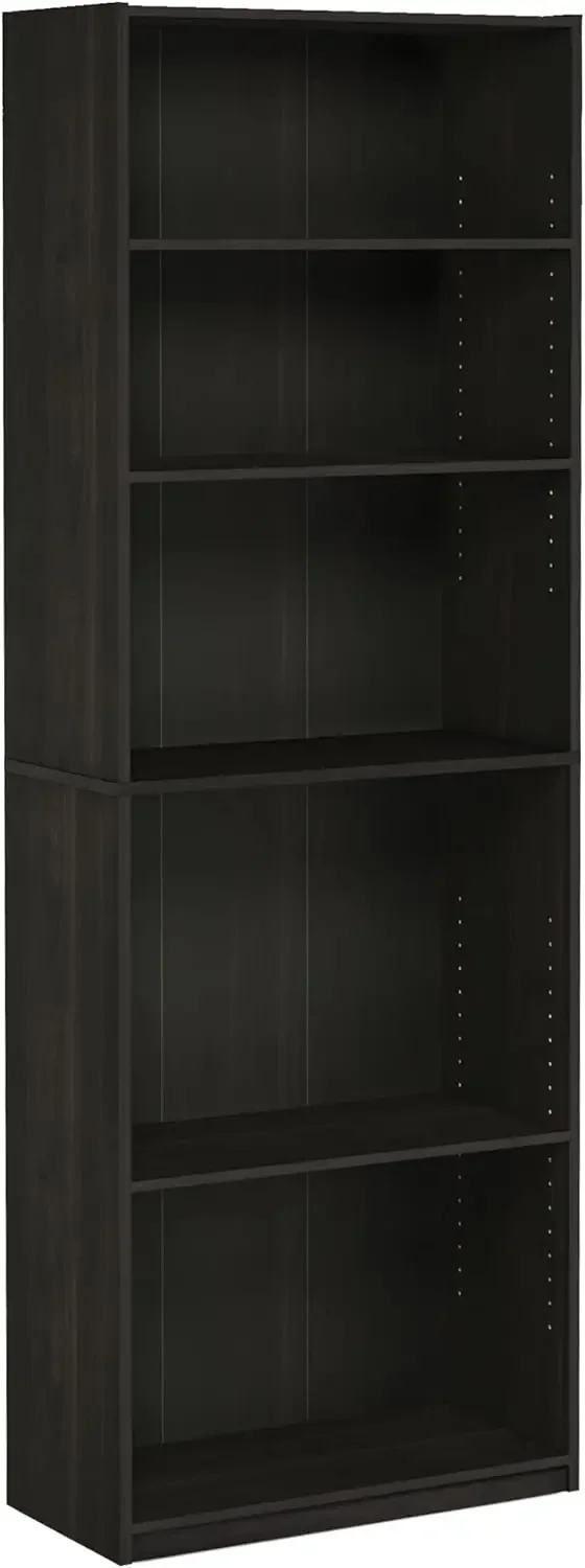 

FURINNO JAYA Simply Home 5-Shelf Bookcase, 5-Tier, Espresso