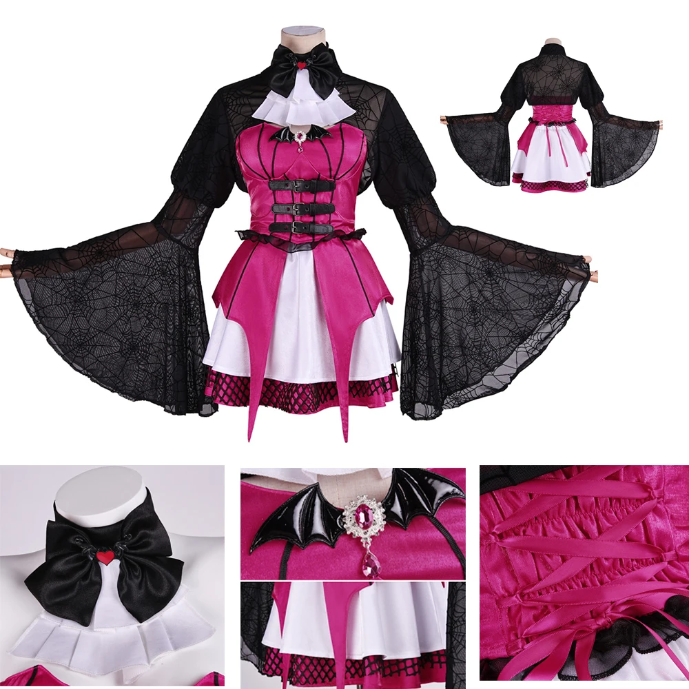 robe-de-cosplay-de-monstre-de-dessin-anime-draculaura-ensemble-complet-de-vetements-pour-femmes-tenues-de-fete-d'halloween