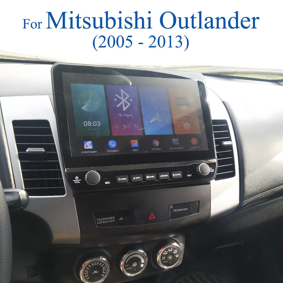 Android 14 Car Radio For Mitsubishi Outlander 2005 2006 2008 2010 2012 2014 Auto GPS Navigation Multimedia HU DVD Cassette Tape