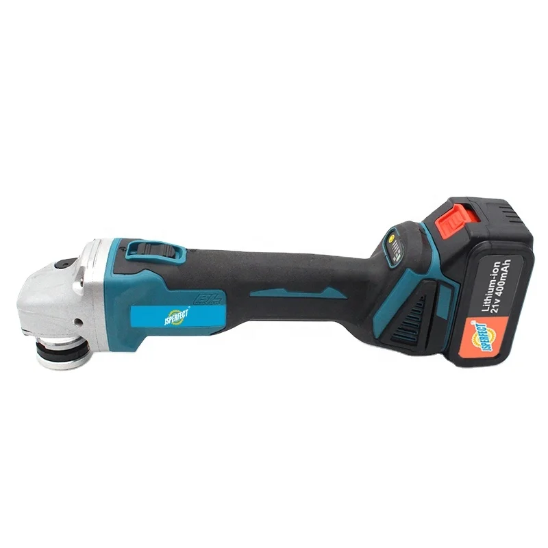 JSPERFECT lithium cordless brushless 115mm angle grinder pro with case