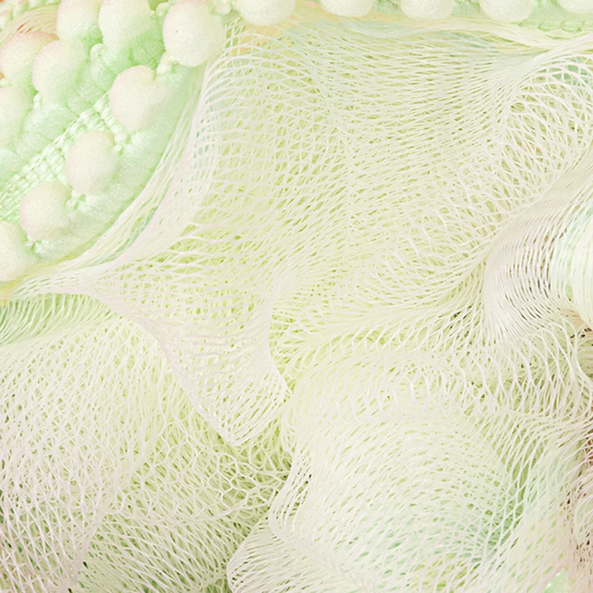 قطعة واحدة من كرة الاستحمام باللؤلؤ، منشفة حمام من الدانتيل، منشفة حمام ناعمة على شكل فقاعات، مناديل حمام