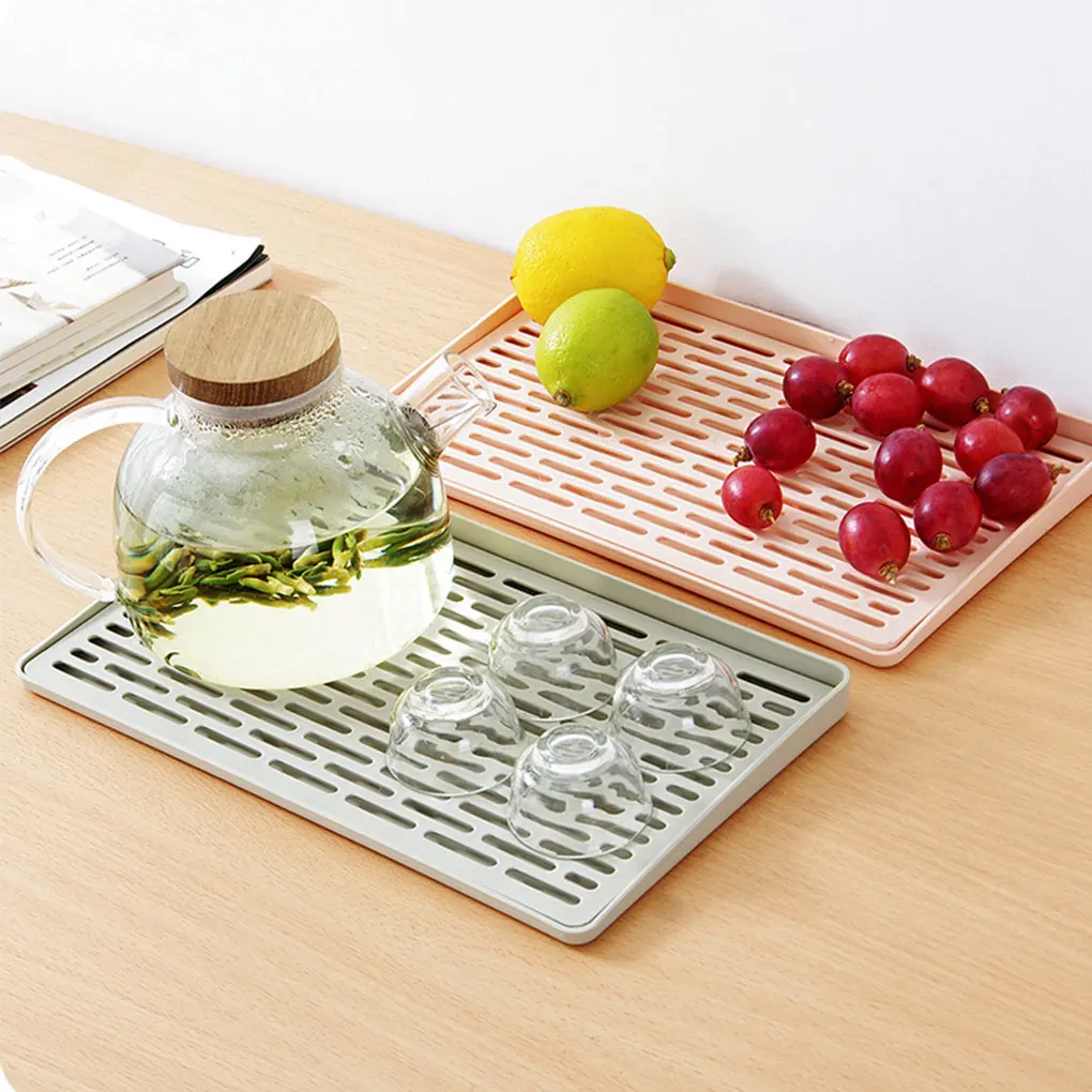 Double Layer Water Drip Tray Holder Made With PP Plastic Sturdy And Durable Drainer With Drip Tray