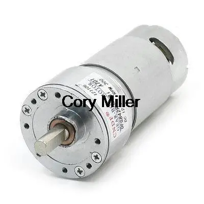 DC12V 300RPM No-load Rotation Speed 106mm Length Magnetic Gearbox Motor