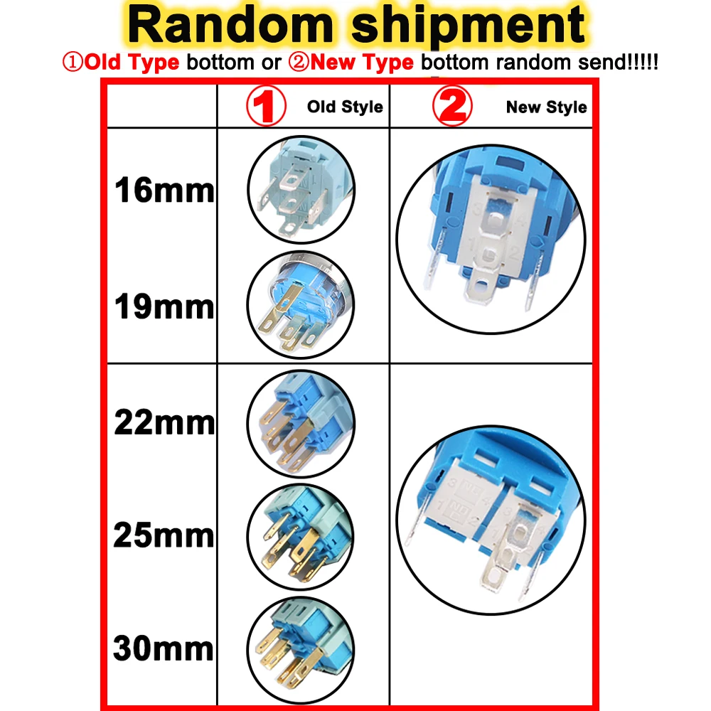 Engine Start Switch Metal Button Start Stop Switch with LED Light 19mm Waterproof Car Engine Power Switch 12V