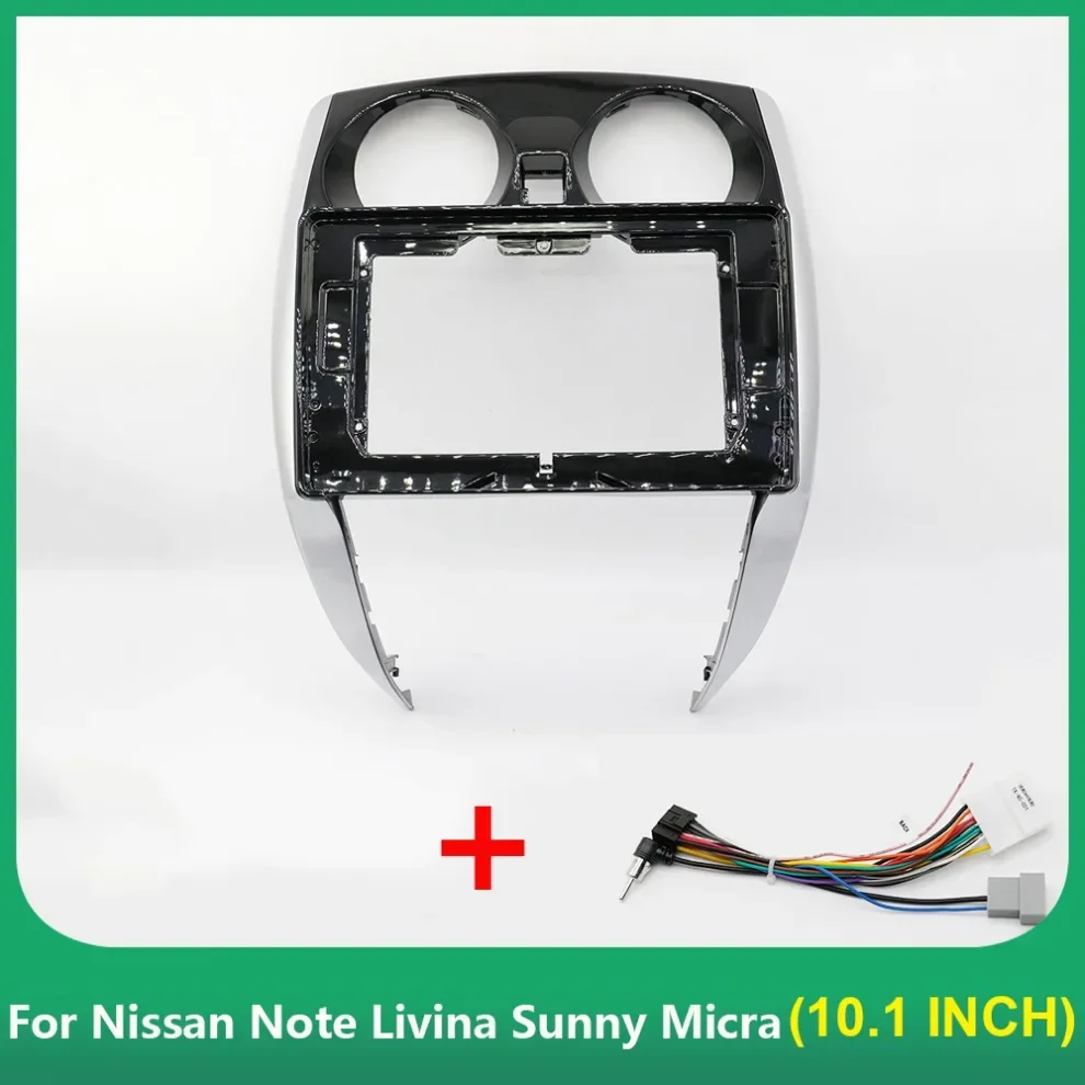 Car Radio frame 10.1 Inch Fascia Adapter Android Audio Dash Fitting Panel Kit For Nissan Note Livina Sunny Micra