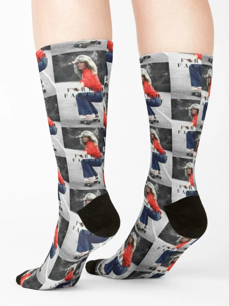 Farrah Fawcett poster Socks short fashionable winter Crossfit Man Socks Women's