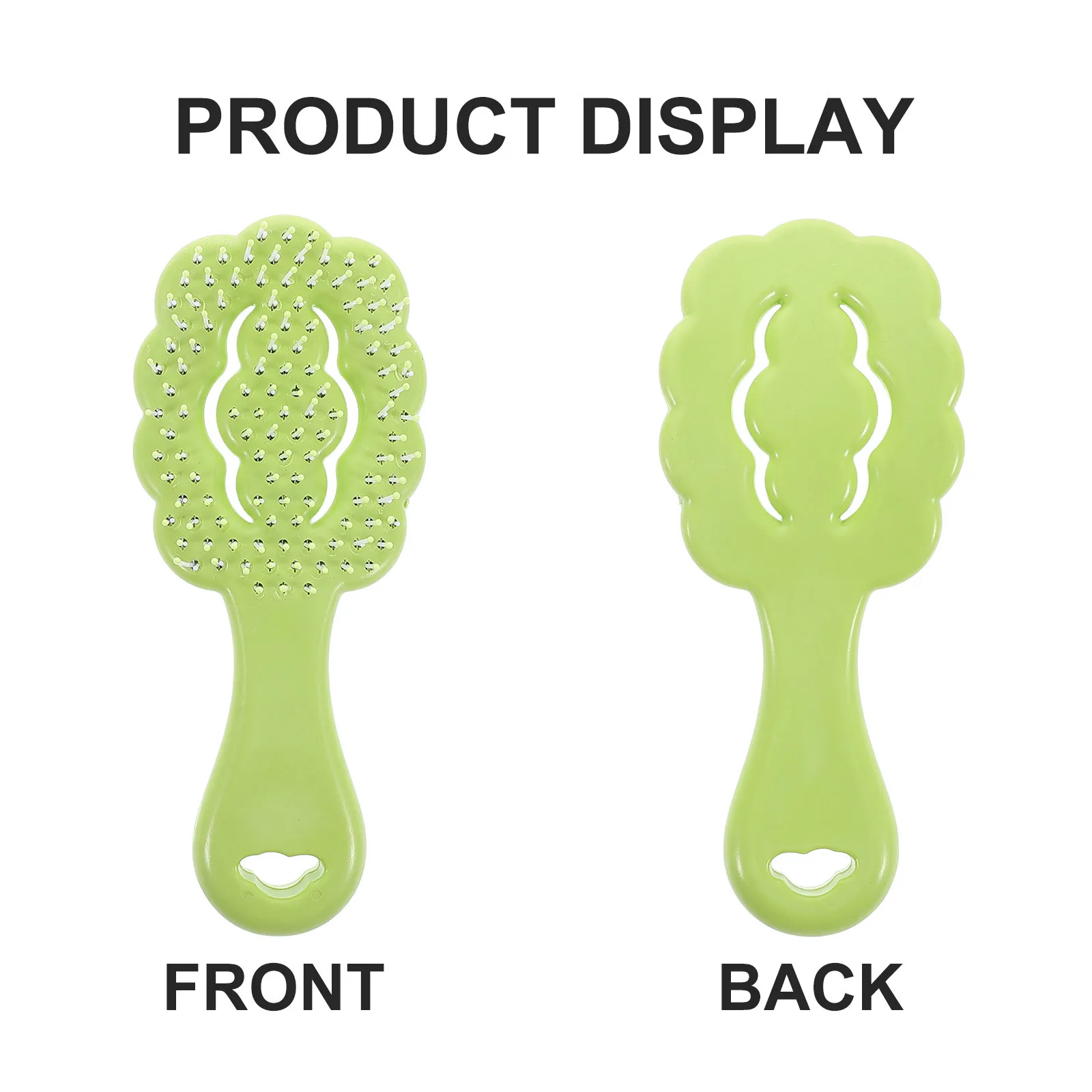 سحابة وفك تشابك الشعر فرشاة الكرتون الاطفال Detangler غير مؤلم أداة تدليك فروة الرأس الضوء الأخضر للسفر سميكة مجعد الرطب الجاف