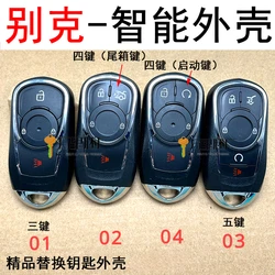 BBkey for 3/4/5 Button Smart Remote Key Shell For Opel Astra Fit Buick Verano Encore Lacrosse Regal Envision Key Fob Case