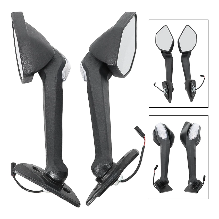 Motorcycle Rear View Mirror with LED Turn Signal OEM 6GUV-200100-5600-M1 For CFMoto 675R 675SR 675SR-R 2024-2026 Side Mirror