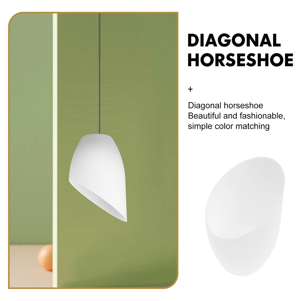 

5pcs Horseshoe Lampshade Plastic Metal Light Cover Shaped Shades Replacement Table Lamp Lampshade Unique Cover Bedroom Living