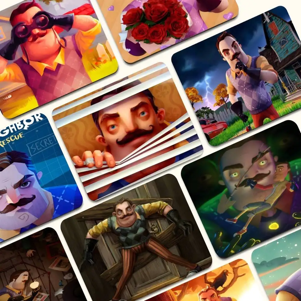 

Game Hello N-Neighbor 2 Animation Cartoon Anime Gaming Mouse Pad Keyboard Mouse Mats Smooth Company Writing Desk Mats