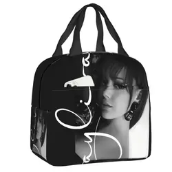 Custom Music Singer Ayliva Insulated Lunch Tote Bag for Women Portable Cooler Thermal Food Lunch Box Kids School Children