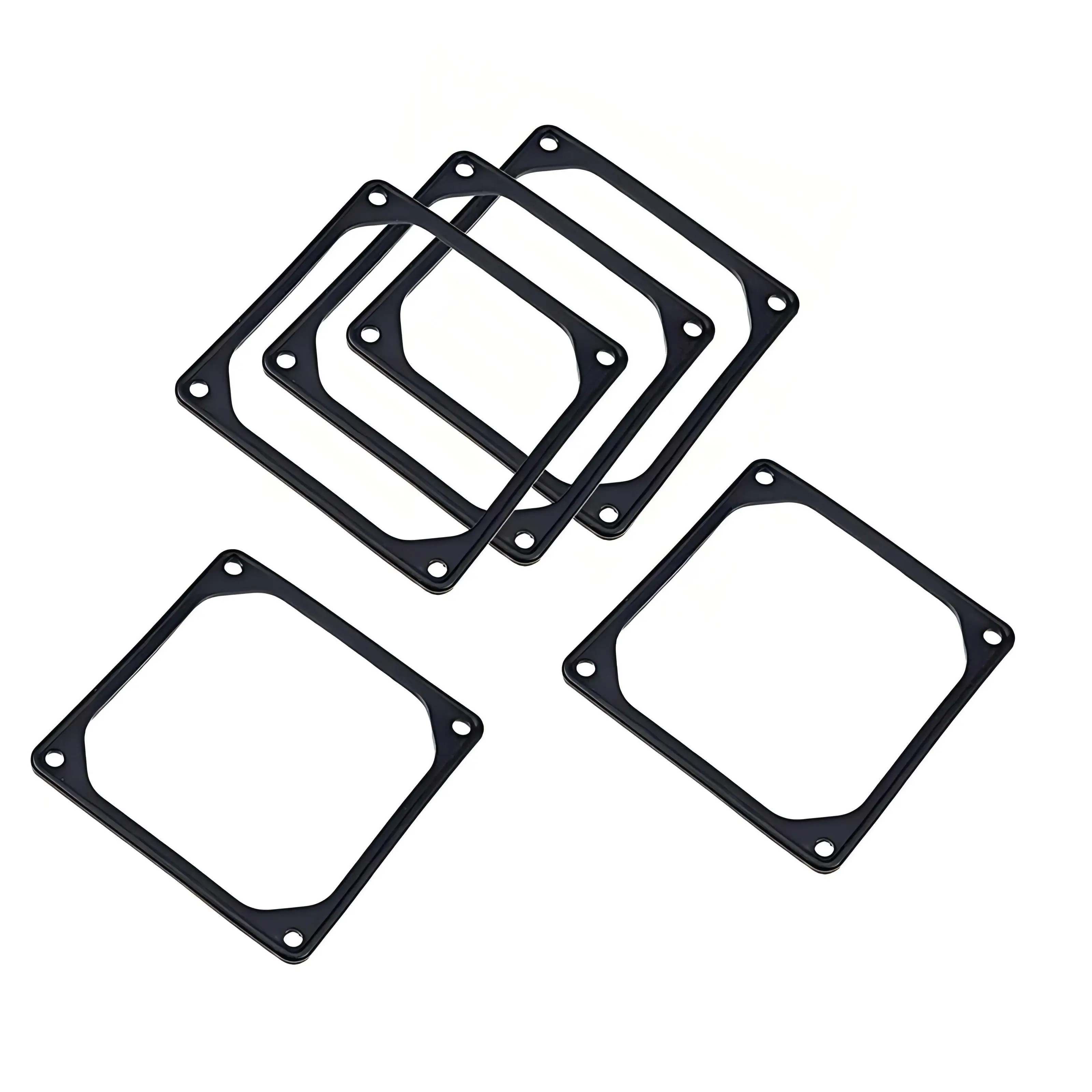 5PCS 80mm 90mm 92mm 120mm 140mm Anti-vibration Silicon Fan Gasket Noise Reducing Silencer Gasket Pad For PC Computer Case Fan - Image 4