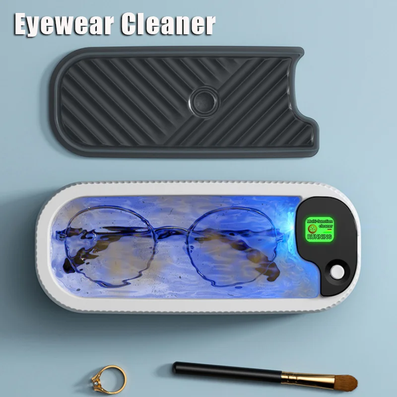 

High-Frequency Vibration Eyewear and Jewelry Cleaning Machine One-Touch Operation Multi-Functional Portable Home Eyewear Cleaner