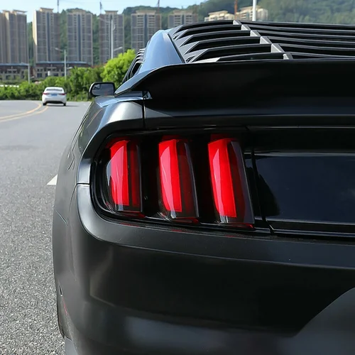 Imagen 2 del producto 6 uds luz trasera de coche pegatina decorativa para Ford Mustang 2015 2016 2017 2018 2019 2020 2021 2022 2023 cubierta de luz trasera