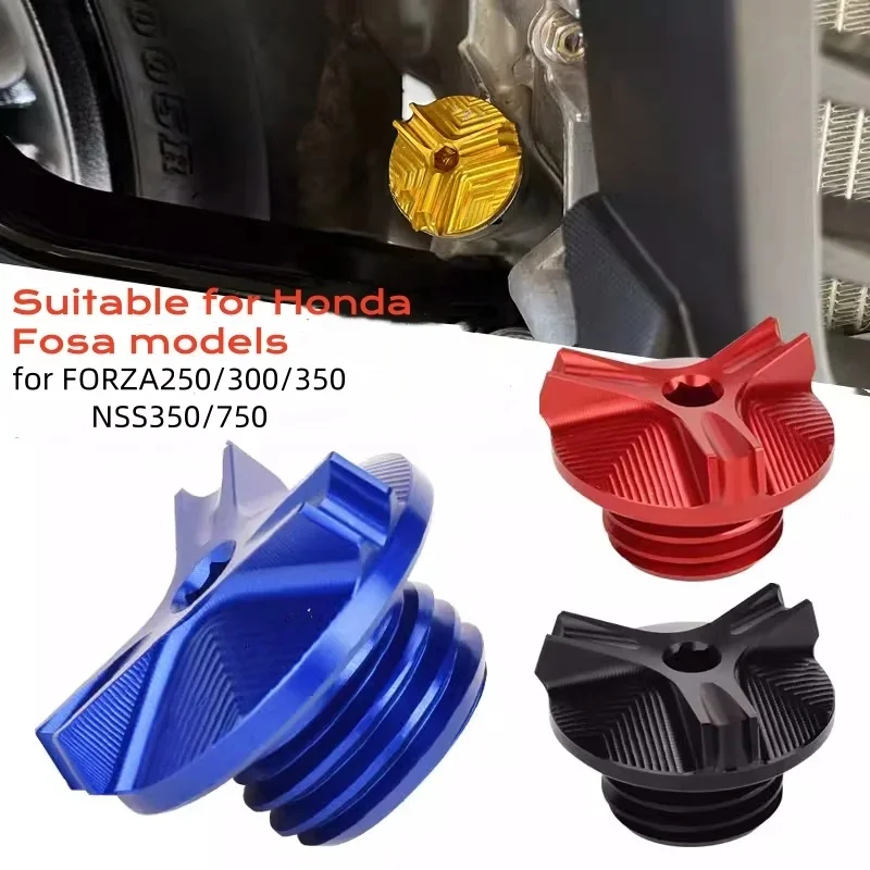 

For Honda Forza 250/300 NSS350/750 Motorcycle Accessorie Engine Oil Screw Decorative Cover CNC Anti-Theft Oil Metal Cap