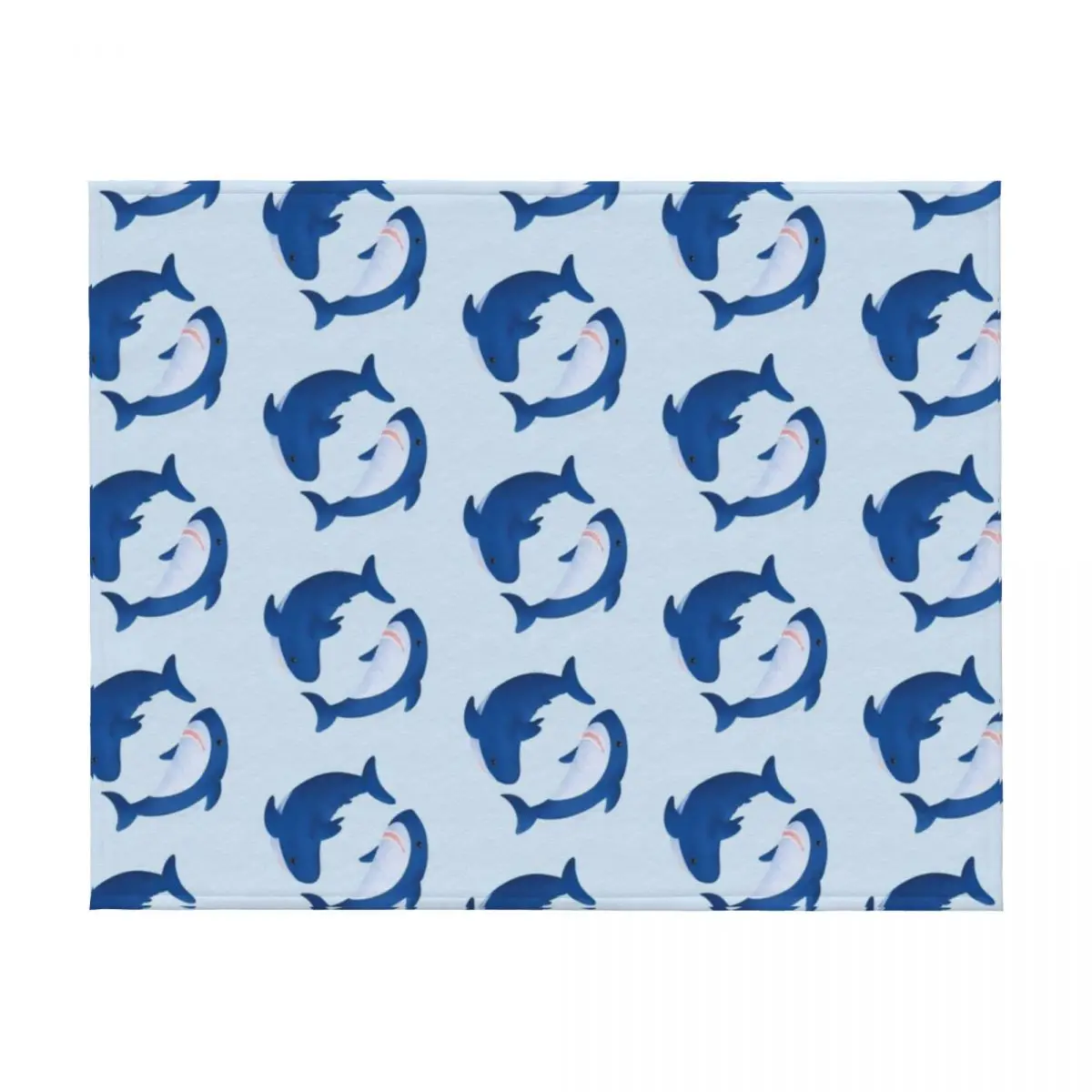 بطانية رمي بنمط سمك القرش من Brucie & Archie Blahaj، بطانيات فاخرة منقوشة ناعمة #2