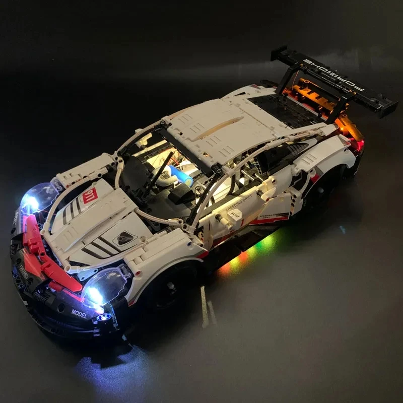 Led Light For 42096 20097 Technical Car Building Blocks City RSR Race Vehicle Bricks DIY Lamp Toys Set Not Included Car