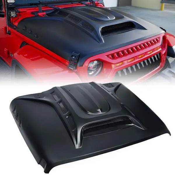 

Luma 4x4 Engine Hood Cover Bonnet Protector for Jeep Wrangler JL Gladiator JT 2018+ Steel Accessories