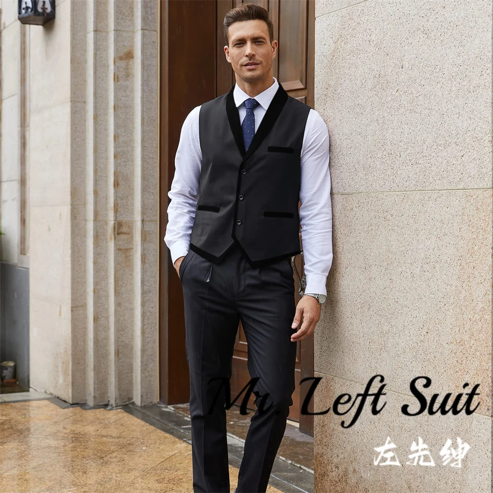 Men\'s Suit Vest Slim Fit Formal Business Dress Vest Casual Wedding Waistcoat