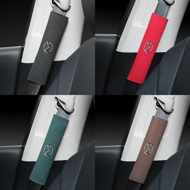 

2pcs Suede Car Seat Belt Pad Cover Shoulder Protector for Mazda 3 CX5 CX7 CX4 CX3 CX9 RX7 RX8 Atenza Axela Interior Accessories