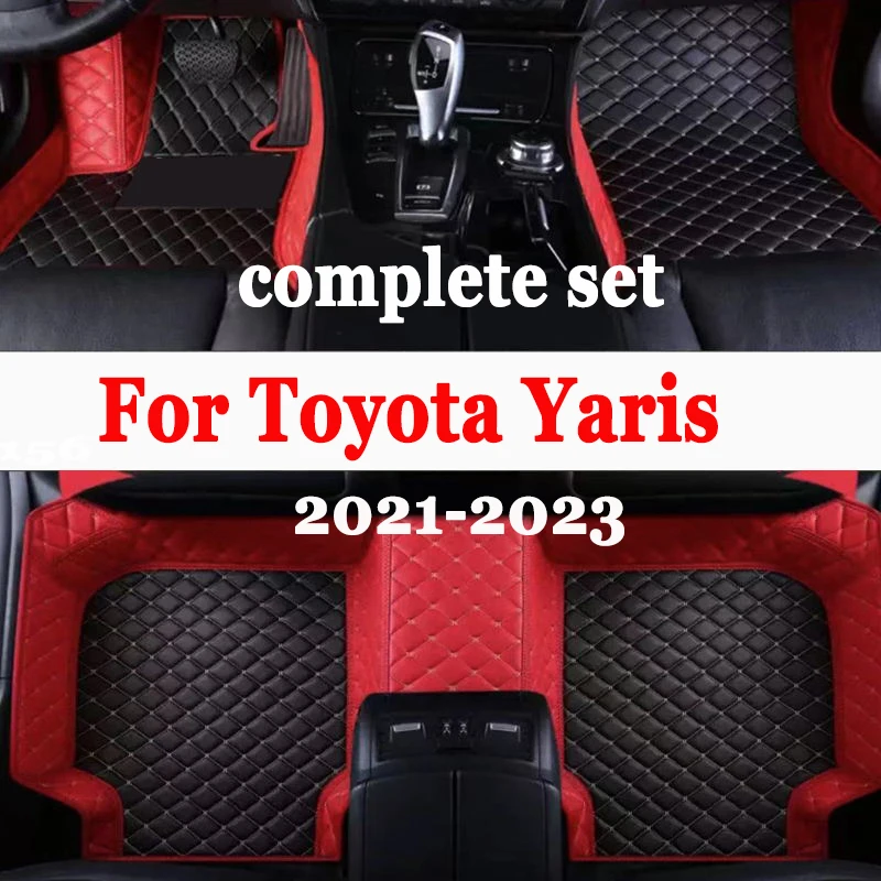 Car Floor Mats For Toyota Yaris Hybrid Mazda2 Hybrid MXPH11 2021 2022 2023 Waterproof Protective Pad Floor Cover Car Accessories