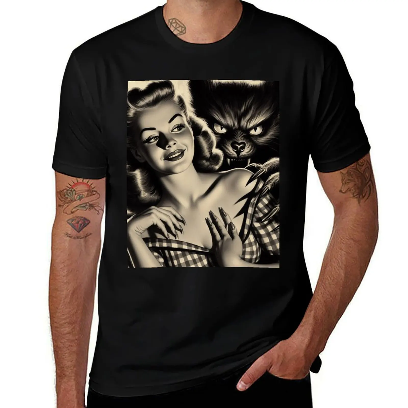 

for man for man pack Pin-up t t shirts prints shirts T-Shirt white shirts t with Horror graphic