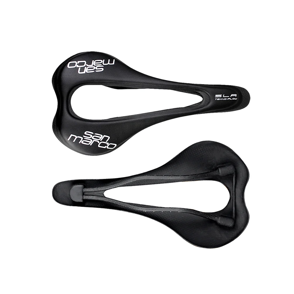 AliExpress SAN MARCO Lightweight San Marco Saddle SLR Hollow Full Carbon Bicycle Saddles Road MTB Mountain Hard Racing Bike Seat for Men Women 145mm