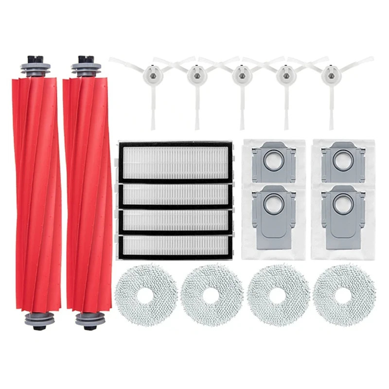 

A13R-For Roborock Qrevo Pro / Qrevo Maxv / Qrevo S P10 Pro Robot Vacuum Cleaner Replacement Roller Dust Bag Parts