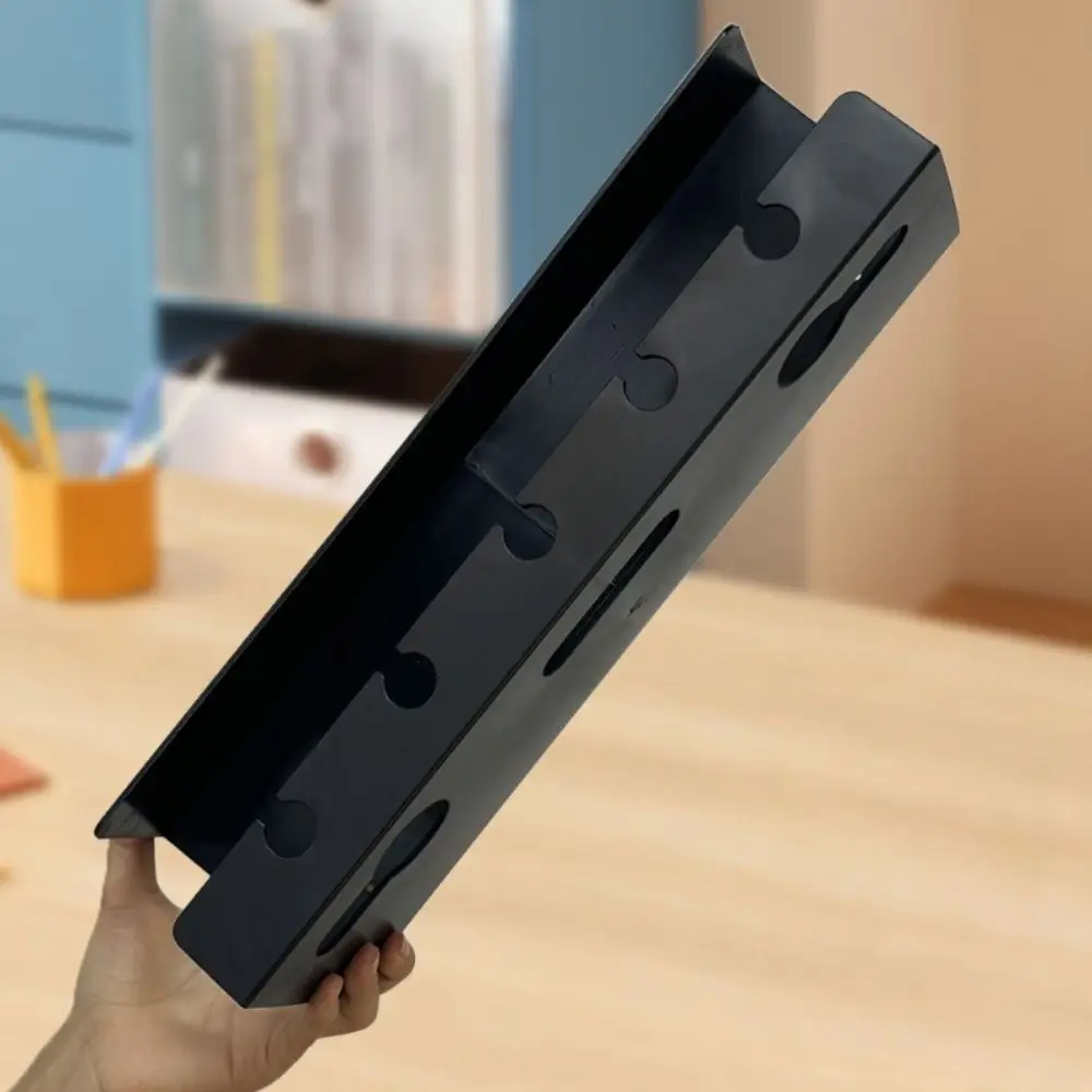 Durable Windable Cable Organizer Shelf Easy Installation Space Saving Wire Manager Under Table Wire Winder