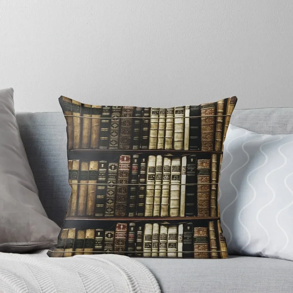 

Books On The Shelf Throw Pillow pillow cover christmas Sofa Pillow Cover Sofa Cushion Cover ornamental pillows