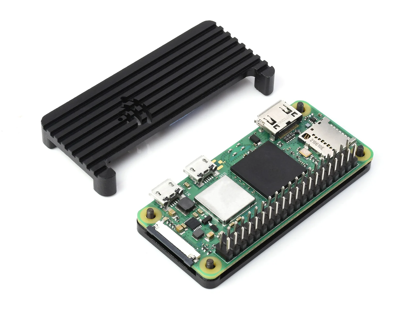 Waveshare Aluminum Alloy Protection Case For Raspberry Pi Zero Series,Compatible With Raspberry Pi Zero / Zero 2 W Series Boards