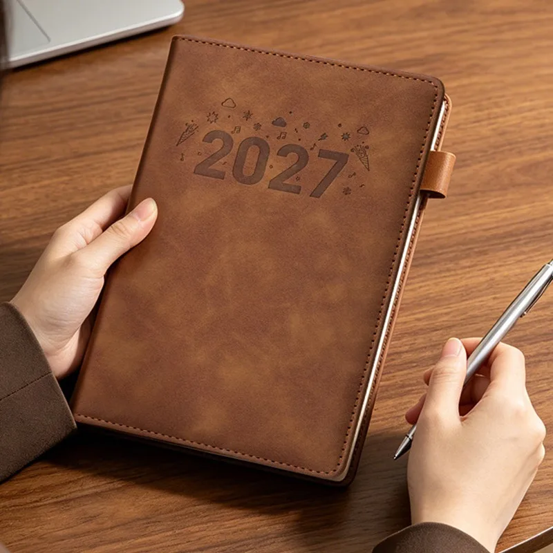 A4 Notebook Thickened 180 Sheets New 2027 Notepad for University Students Office Meeting Record Journal In Stationery