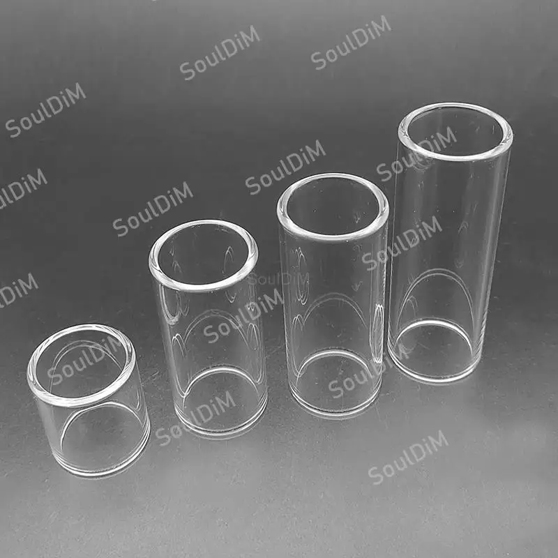 2pcs Glass Guitar Slide Guitar Finger Sliders Length 28mm/50mm/60mm/70mm Inradius Guitarra Ukulele Parts