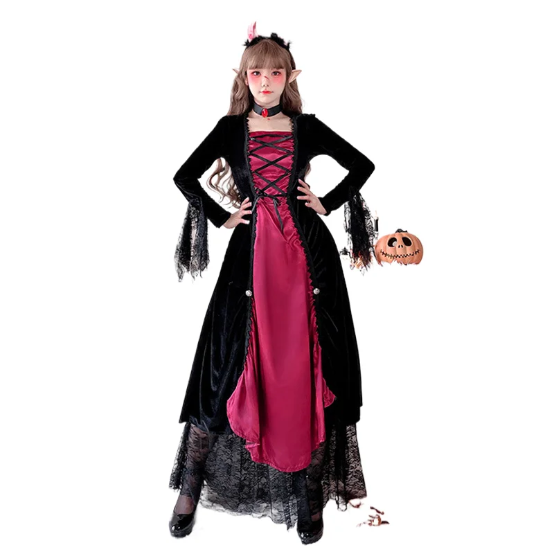 

Halloween Adult Women's Dress Witch Costume Role Playing Masquerade Party Stage Performance Cosplay Costume 2025