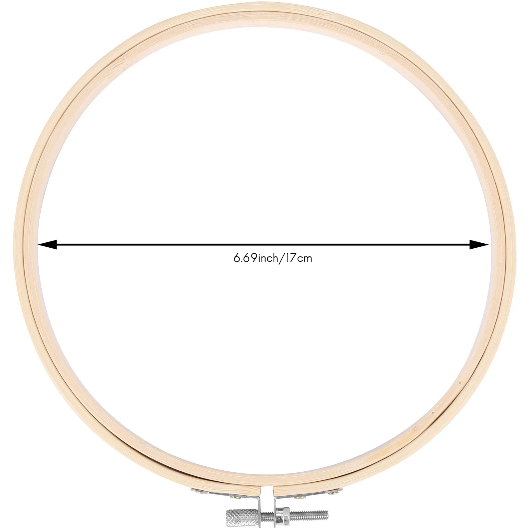 A06RP 12 Pieces 7 Inch Wooden Embroidery Hoops Bulk Bamboo Circle Cross Stitch Hoop Round Ring for Art Craft Handy Sewing