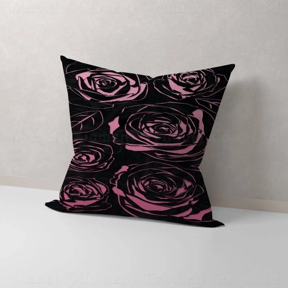 Gothic Roses Kussenhoes Kussensloop Bekleding Bank Sierkussen Home Decor Kussensloop