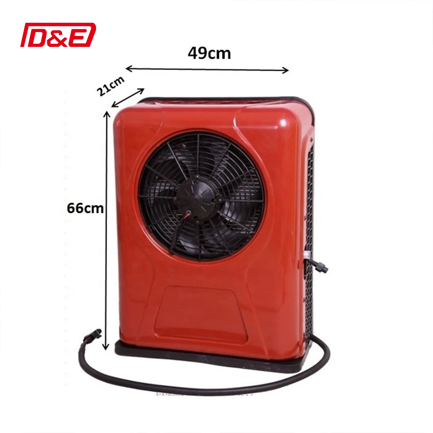 

Electric air conditioner with all accessories outside machine and inside machine separate 12v 24v