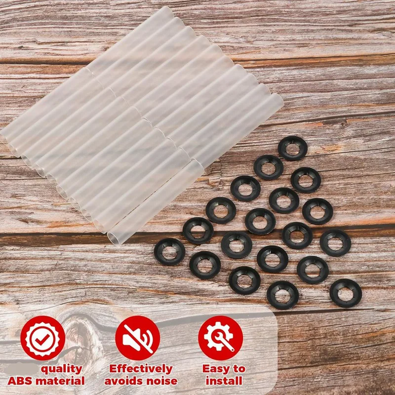 BAAG-20 مجموعات باب المرآب المفصلي الأكمام الدوارة الهادئة ، 11 مللي متر ID 80 مللي متر طول الأسطوانة رمح المكسرات تحمل جوانات للسيارات RV المرآب