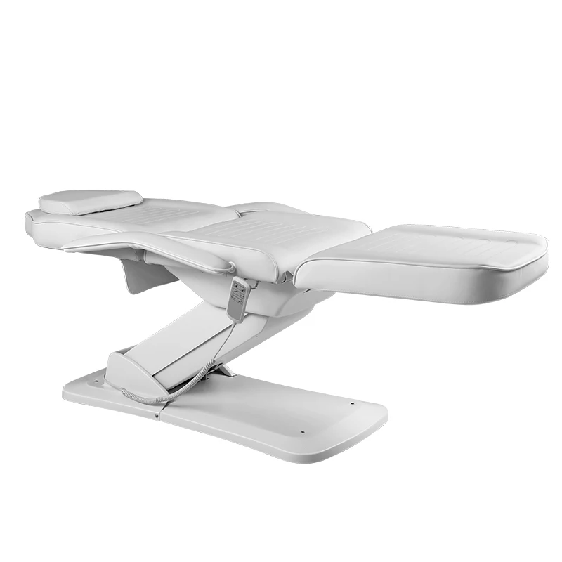 

Портативная электрическая эстетичная косметическая кровать с 3-мя двигателями, современный металлический дизайн для салона, отеля и уличной мебели для гостиной