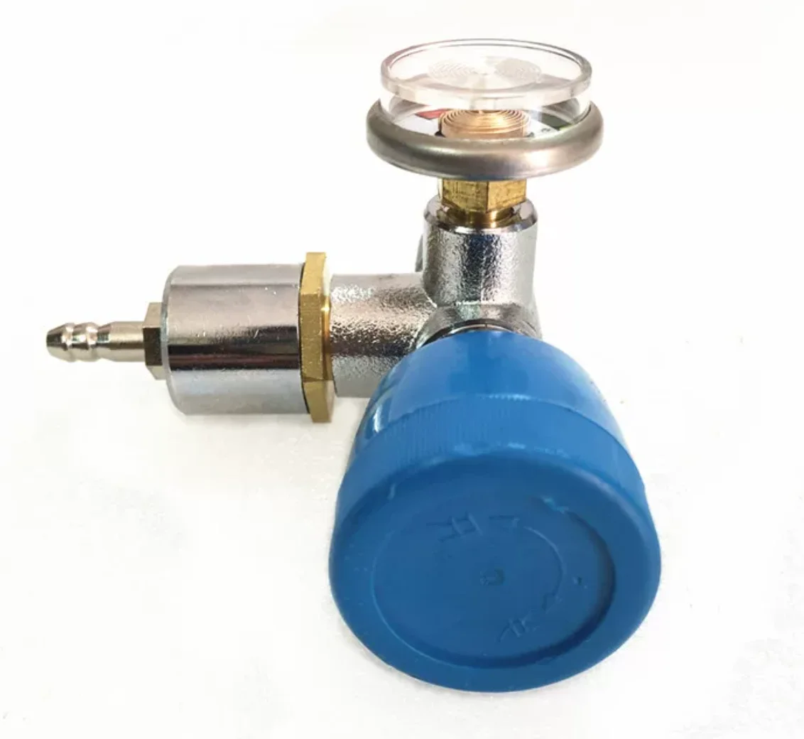 Oxygen valve 2L, portable welding torch dedicated valve head Big head decompression oxygen valve cooling tool NO.C2158