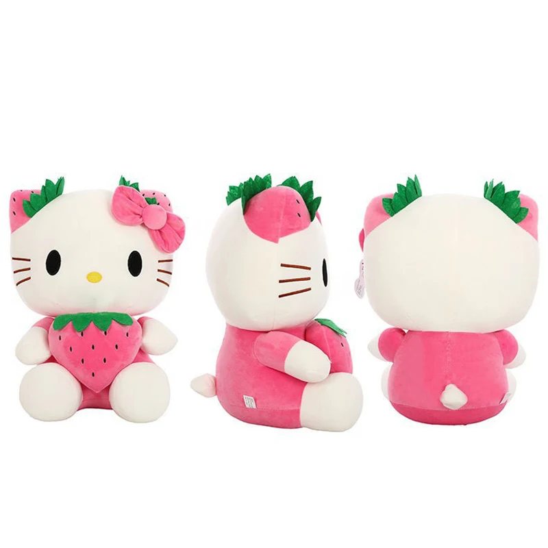 22-45cm Kawaii Hello Kitty pluszowe zabawki Anime Kawaii poduszka lalka wypchane zwierzę dzieci pluszaki dekoracja Peluche prezent urodzinowy